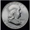 Image 1 : 1959-D Franklin Silver Half Dollar MS64