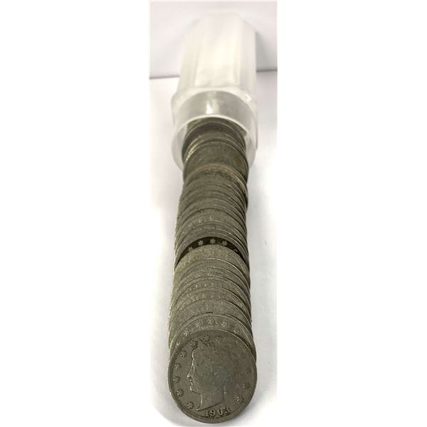 Roll (40-Coins) Mixed Year Liberty "V" Nickels