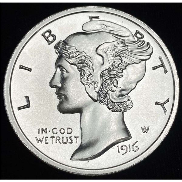 1916-D Mercury Dime Design 2 ozt .999 Silver