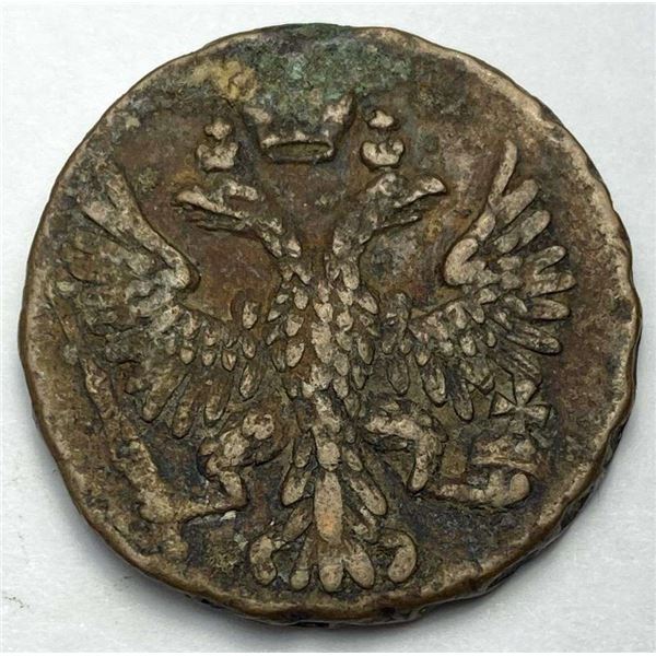 1749 Russia Copper 1/2 Kopek VF
