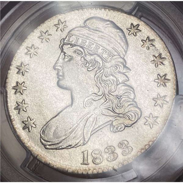 1833 Capped Bust Half Dollar PCGS XF45