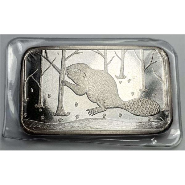 Beaver AAA Precious Metals Portland, OR 5 ozt .999 Silver Bar