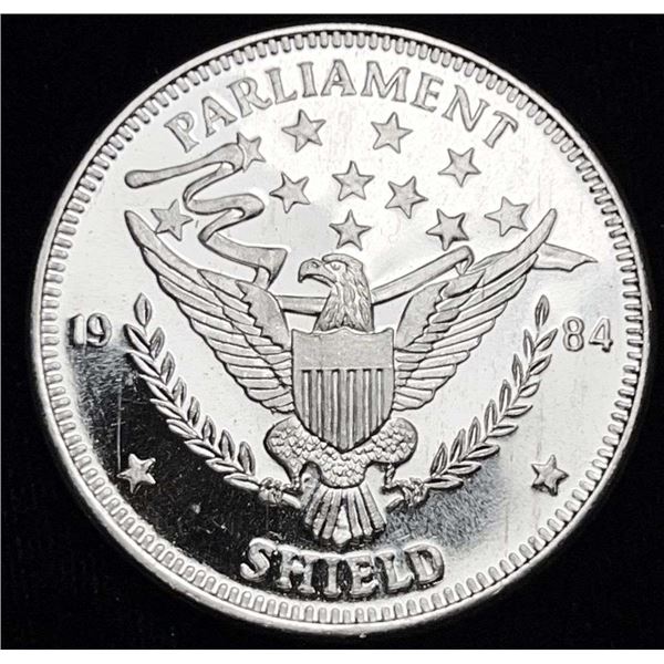 1984 Parliament Shield Proof 1 ozt .999 Silver