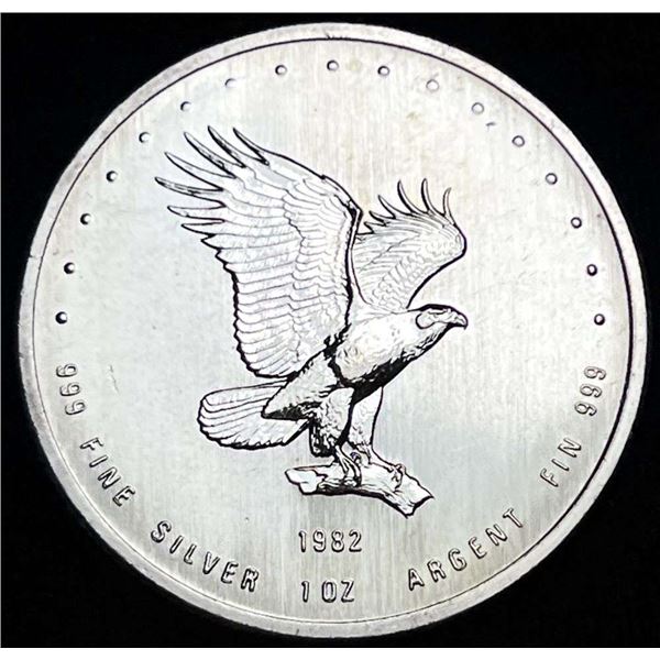 1982 Royal Canadian Mint Monex International LTD 1 ozt .999 Silver