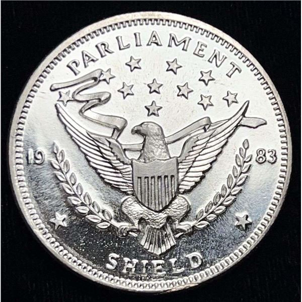 1983 Parliament Shield Proof 1 ozt .999 Silver