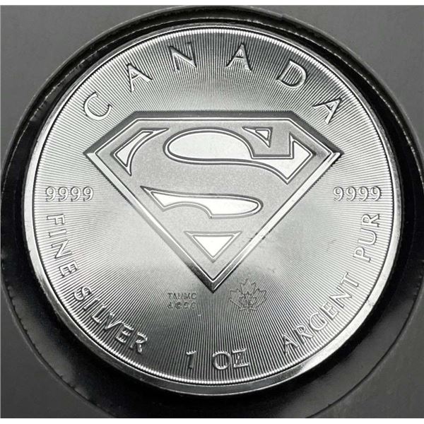 2016 Canada $5 Superman 1 ozt .9999 Silver