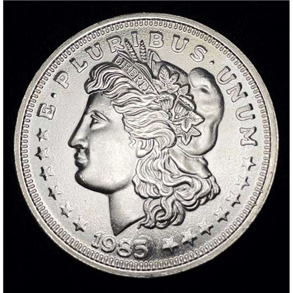 1985 Morgan Design 1 ozt .999 Silver Trade Unit