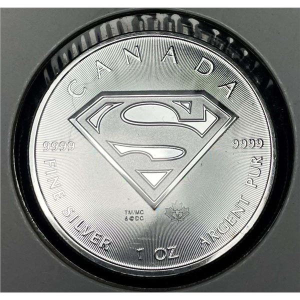 2016 Canada $5 Superman 1 ozt .9999 Silver