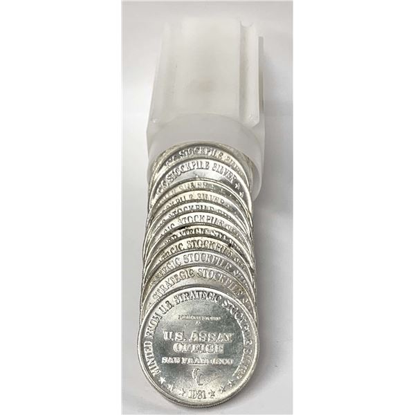 Roll (20-coins) 1981-CC U.S. Assay Office San Francisco 1 ozt .999 Silver Trade Unit