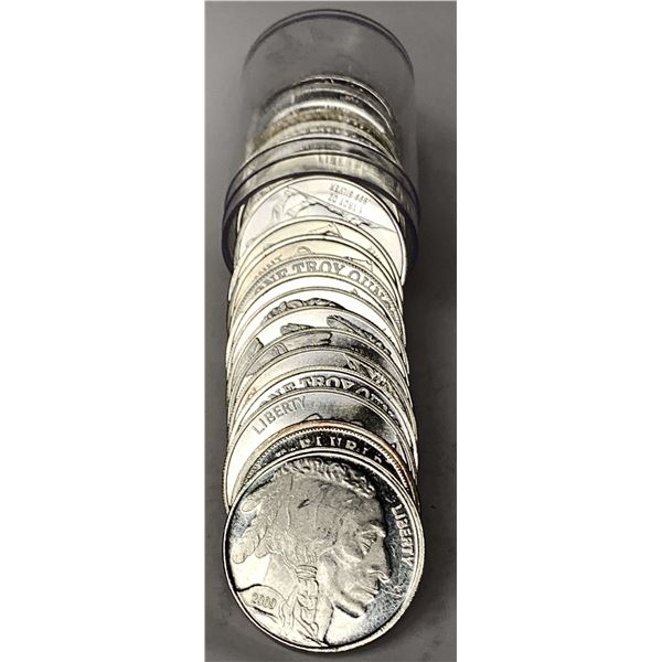 Roll (20-coins) Mixed Vintage Rounds 1 ozt .999 Silver