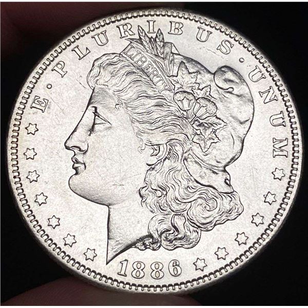 1886-S Morgan Silver Dollar AU55