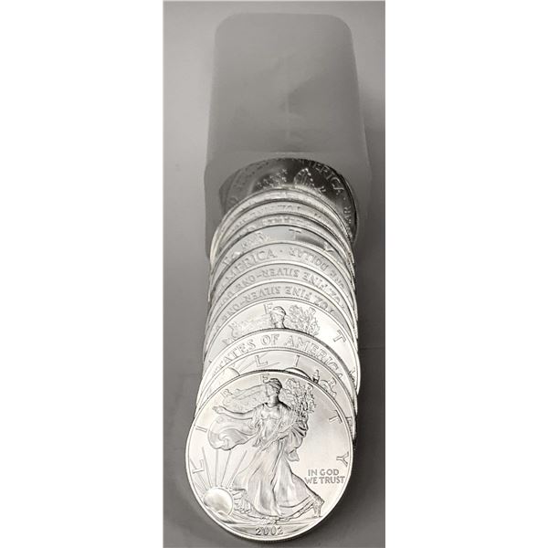 Roll (20-coins) 2002 American Silver Eagle