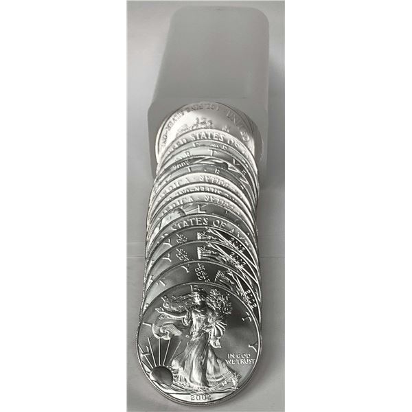 Roll (20-coins) 2002 American Silver Eagle