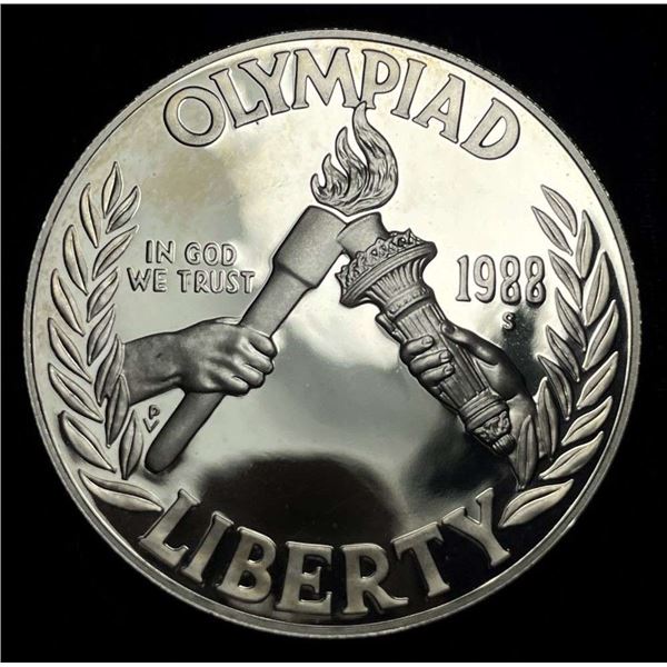 1988-S Olympic Proof Commemorative Silver Dollar