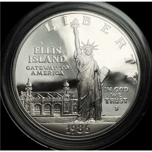 1986-S Statue of Liberty Proof Commemorative Silver Dollar