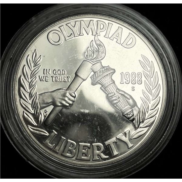 1988-S Olympic Proof Commemorative Silver Dollar