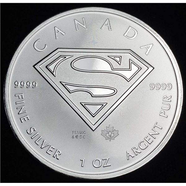 2016 Canada $5 Superman 1 ozt .9999 Silver
