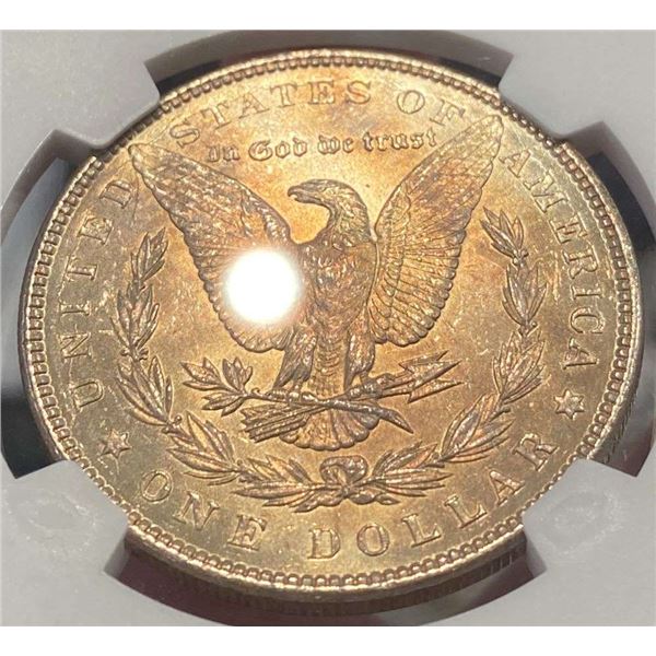 Toned 1886 Morgan Silver Dollar NGC MS64
