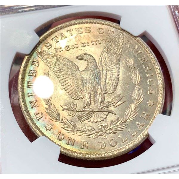 Toned 1884-O Morgan Silver Dollar NGC MS64