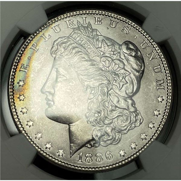 1886 Morgan Silver Dollar NGC MS64