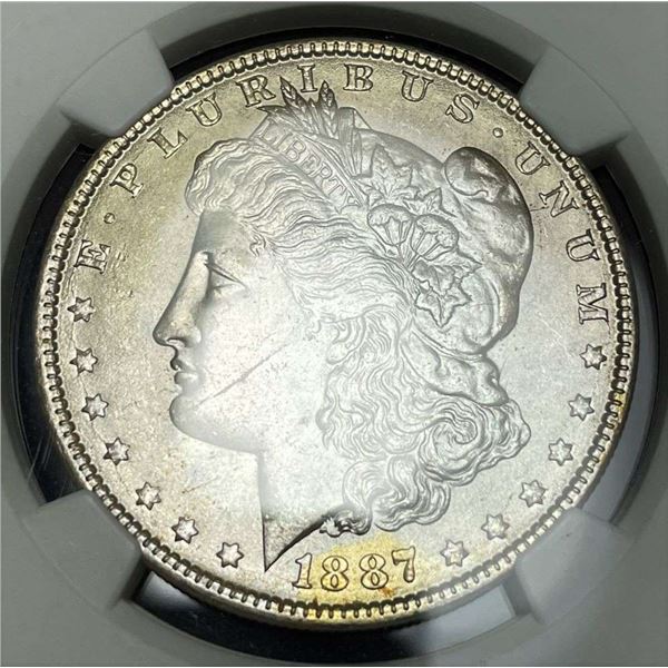 1887 Morgan Silver Dollar NGC MS64