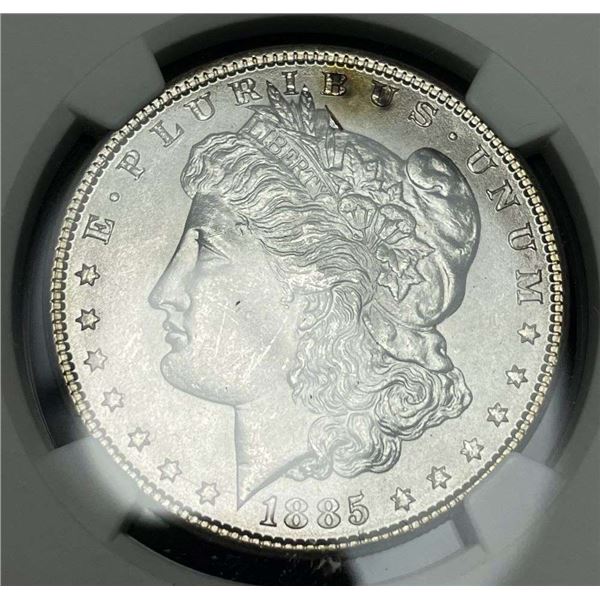 1885 Morgan Silver Dollar NGC MS64