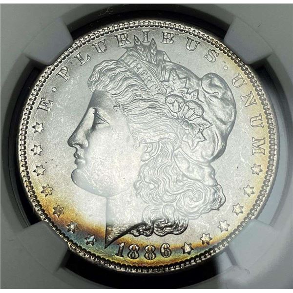 1886 Morgan Silver Dollar NGC MS64