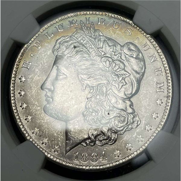 1884-O Morgan Silver Dollar NGC MS63