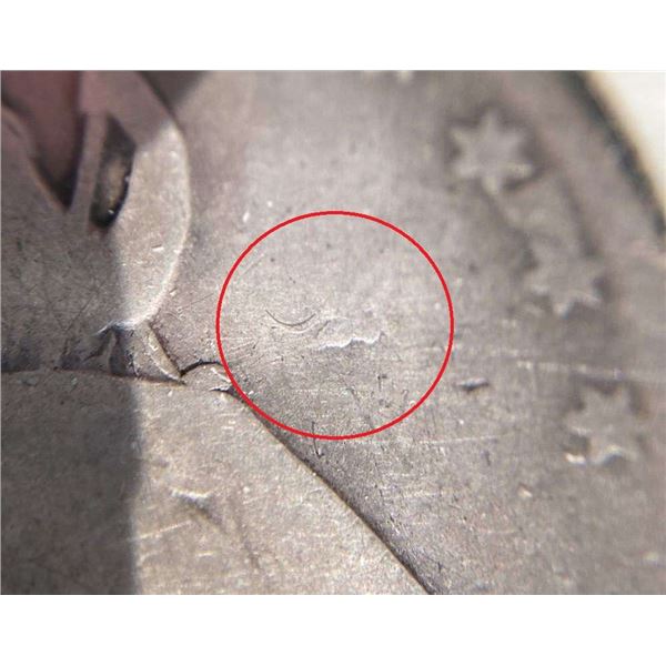 Very Rare 1853-O Arrows & Rays Seated Liberty Half Dollar AG/Fine Planchet Anomaly