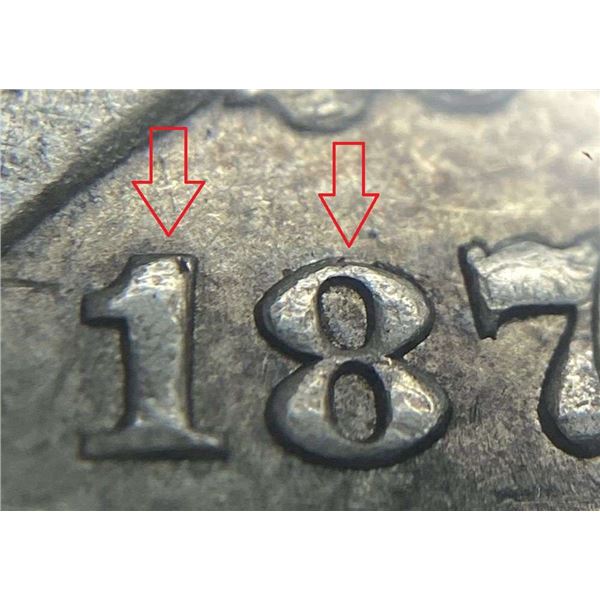 1878 7TF Morgan Silver Dollar SEGS XF40 Details VAM-170A