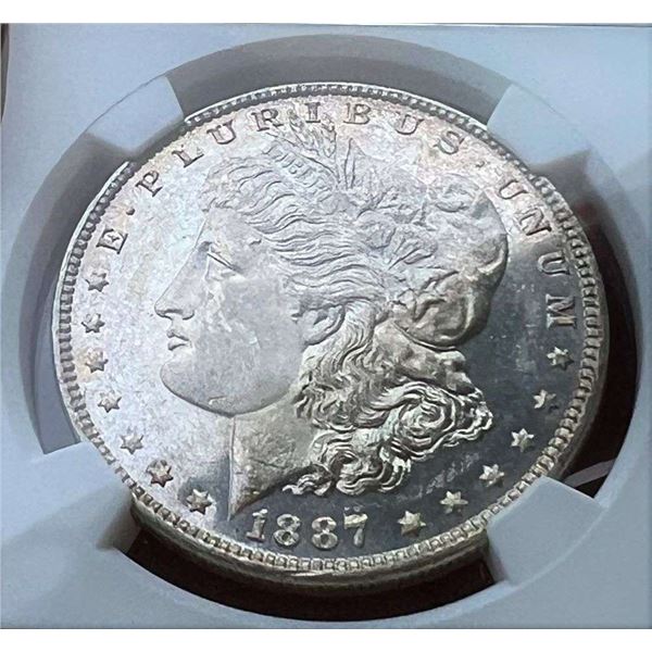 1887 Morgan Silver Dollar NGC MS63 PL