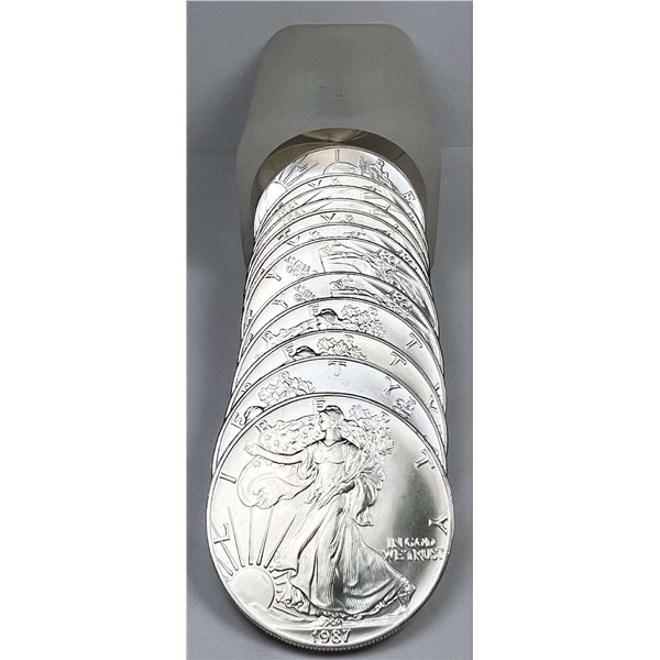Original Treasury Roll (20-coins) 1987 American Silver Eagle