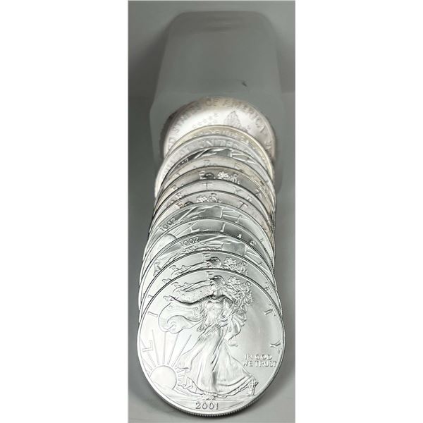 Original Treasury Roll (20-coins) 2001 American Silver Eagle