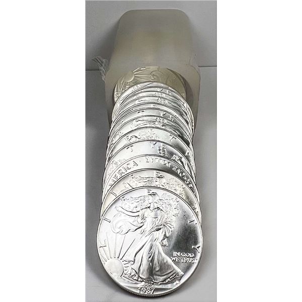 Original Treasury Roll (20-coins) 1987 American Silver Eagle