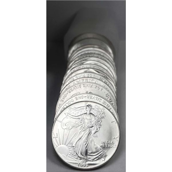 Original Treasury Roll (20-coins) 1993 American Silver Eagle