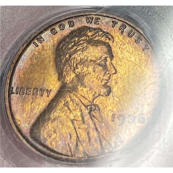 Last Minute! 1936 Lincoln Cent PCGS PR64RB Satin