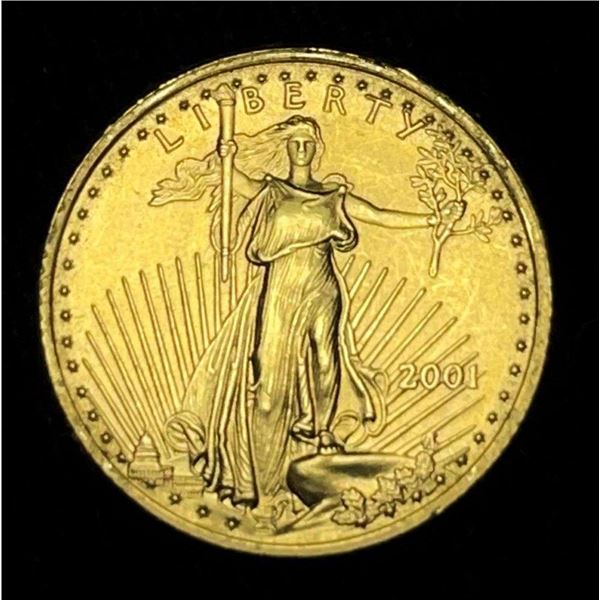 2001 American Gold Eagle 1/10th ozt $5