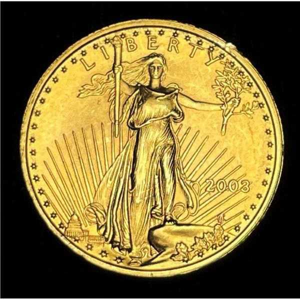 2003 American Gold Eagle 1/10th ozt $5