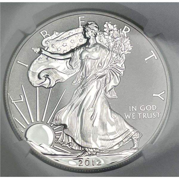 2012-S American Silver Eagle NGC Reverse PF69