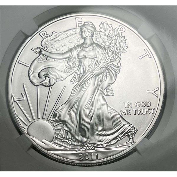 2011 American Silver Eagle NGC MS69 25th Anniversary Early Releases