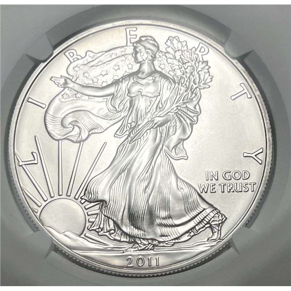 2011-S American Silver Eagle NGC MS69 25th Anniversary