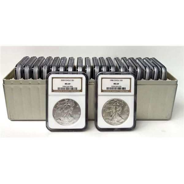 Last Minute! (20) 1986-2005 American Silver Eagle NGC MS69