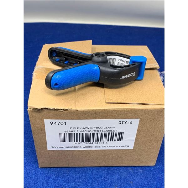 1" Flex Jaw Spring Clamp 6 count
