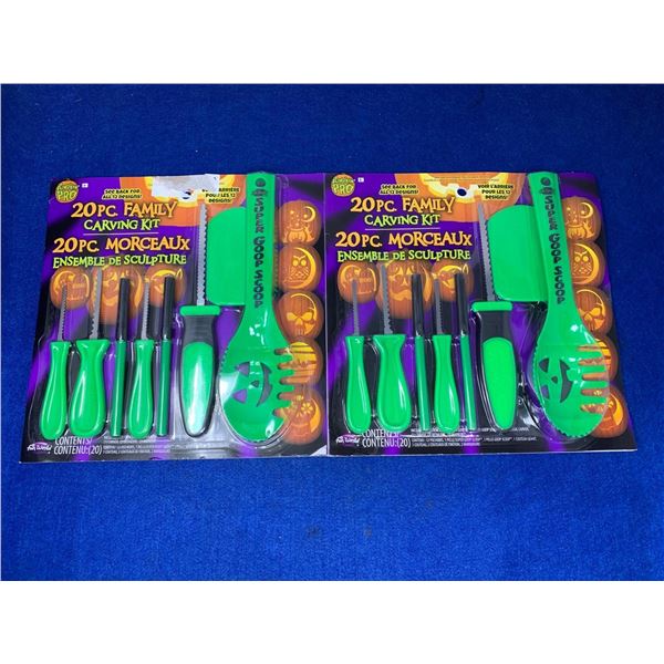 20pc Family Carving Kit Lot Of 2