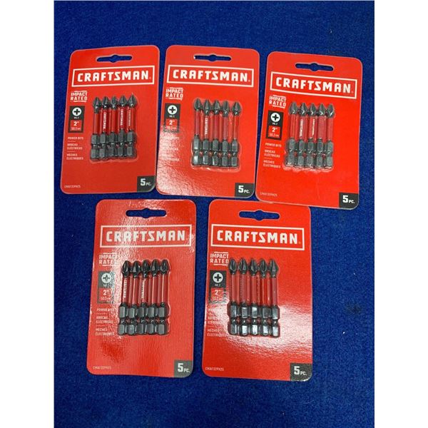 Lot Of 5 Craftsman Drill Bits