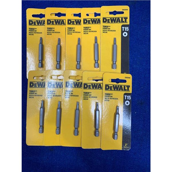 Lot Of 10 DeWalt Drill Bits