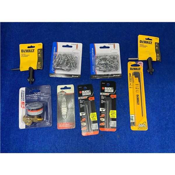 Lot of 9 assorted tool accessories