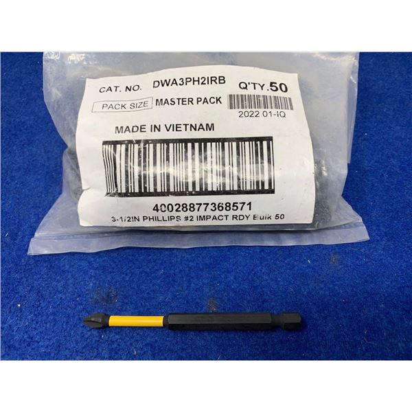 3-1/2" Phillips head drill bits 50 count