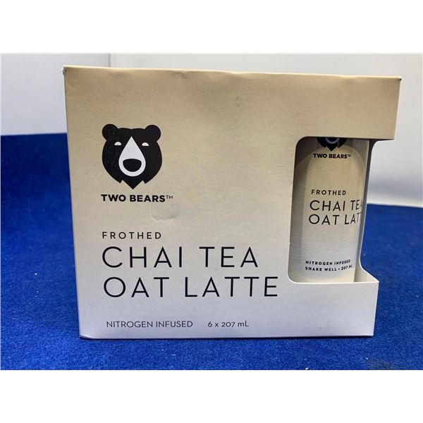 Two Bears Frothed Chai Tea Oat Latte (6 x 207ml)
