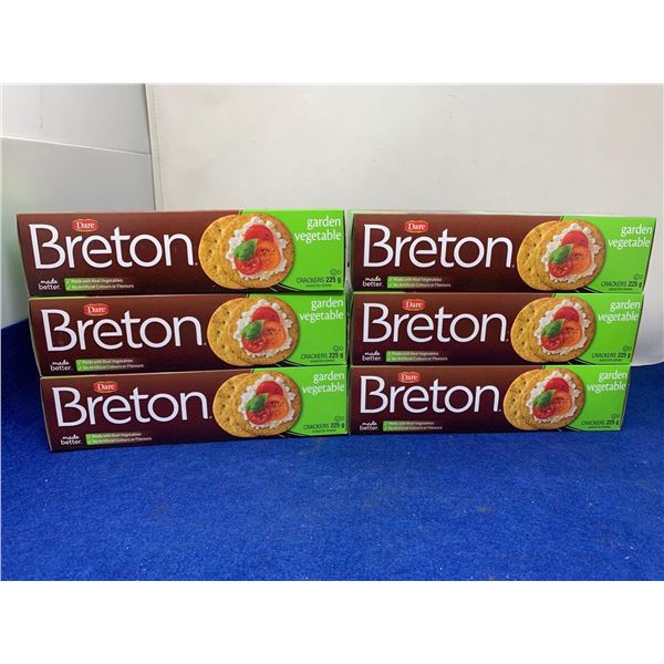 Breton Garden Vegetable Crackers (6 x 225g)